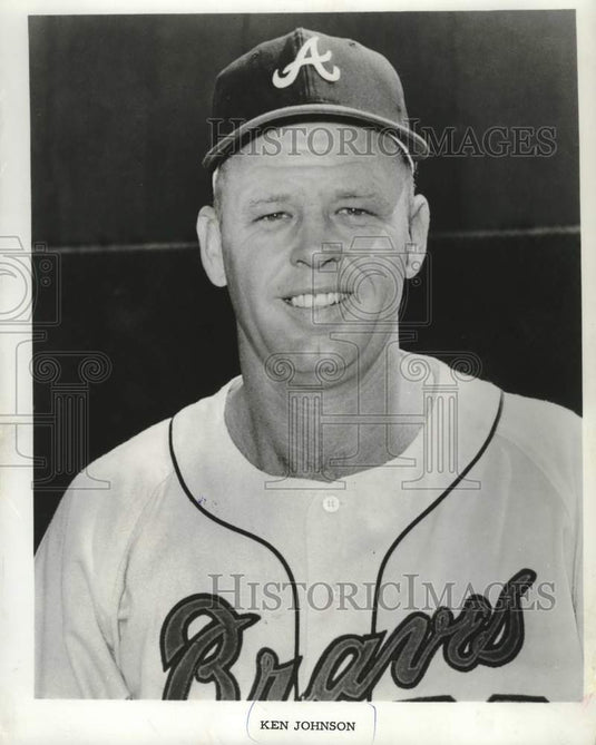 1967 Press Photo Milwaukee Braves baseball player Ken Johnson - mjt20796- Historic Images