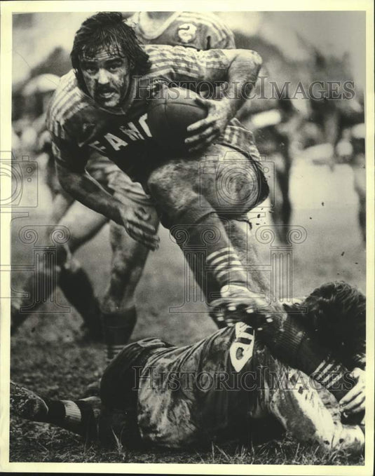 1989 Press Photo Rugby League Football Players During Rugby Match - mjt20958- Historic Images