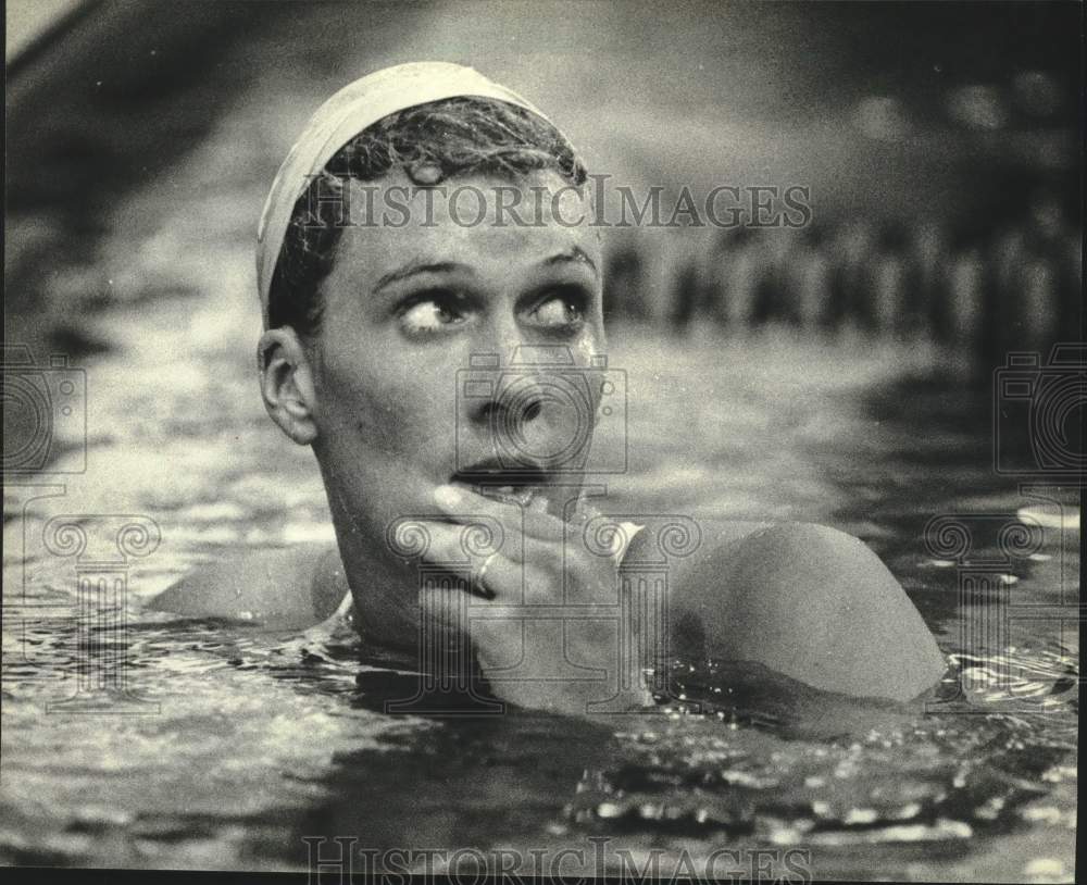 1981 Press Photo Swimmer From Brookfield, Wisconsin Kathy Treible - mjt20990- Historic Images