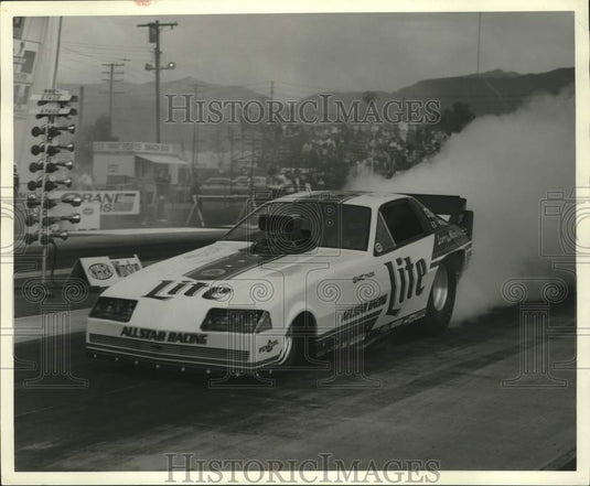 1984 Press Photo The Lite All-Star Funny Car driven by Ed "The Ace" McCulloch.- Historic Images