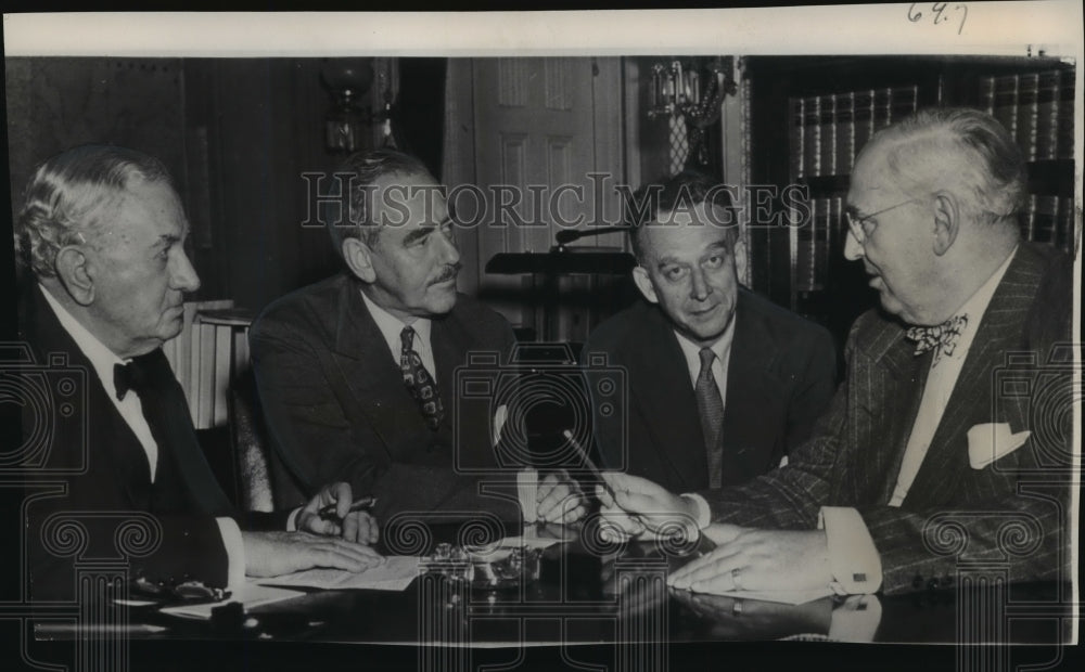 1949 Press Photo Secretary of State Dean Acheson and Foreign Relations Committee- Historic Images