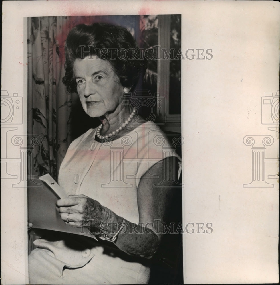1965 Press Photo Mrs. Joseph Kennedy mother of late President John F. Kennedy- Historic Images