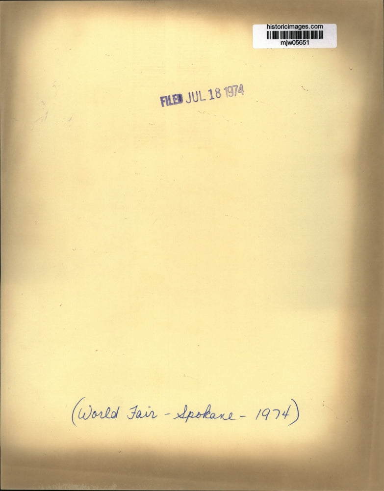 1974 Press Photo People attend the World Fair in Spokane, Washington - mjw05651