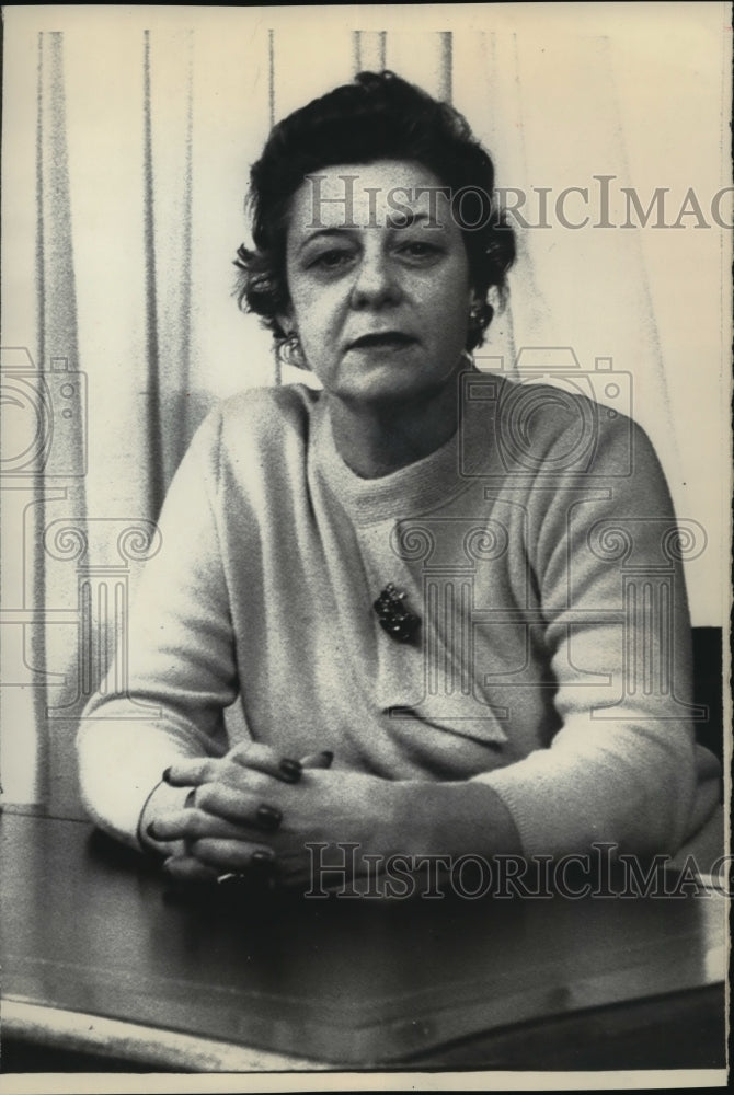 1972 Press Photo Mrs. Dita Beard, witness in ITT case - mjw06728- Historic Images
