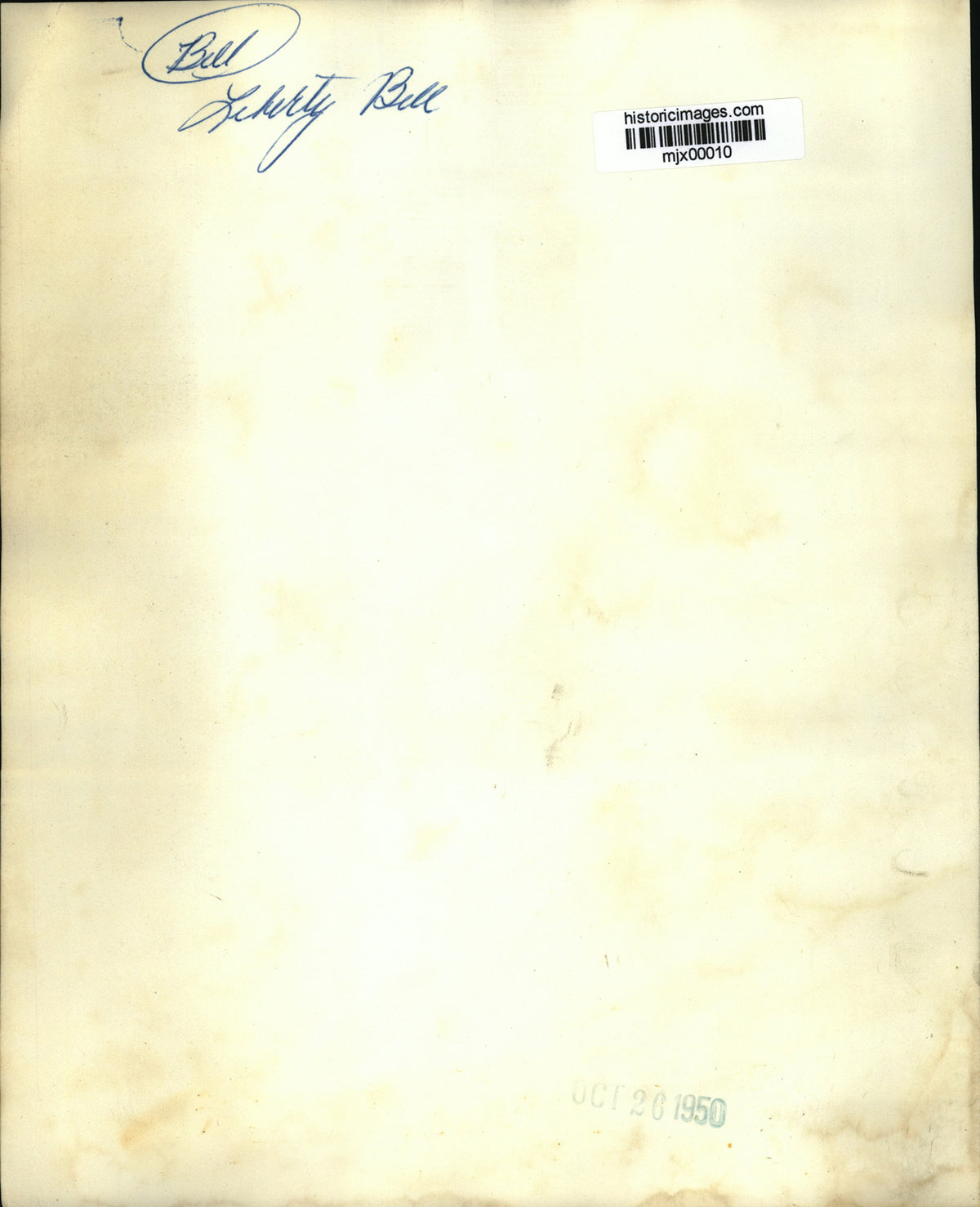 1950 Press Photo Freedom Bell by US public subscription, raised to City Hall top