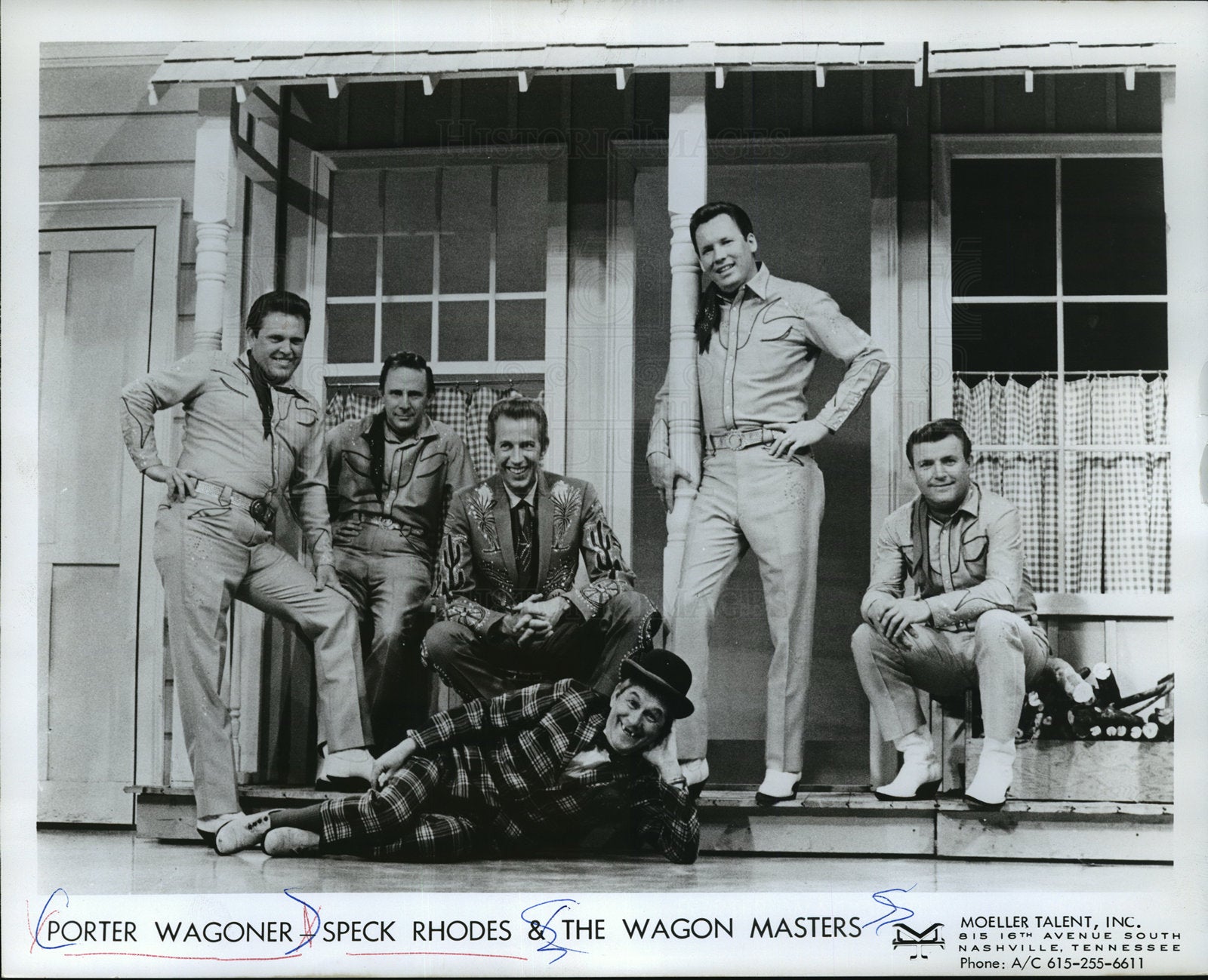 1968 Press Photo Porter Wagoner: Speck Rhodes & The Wagon Masters - mjx00659- Historic Images