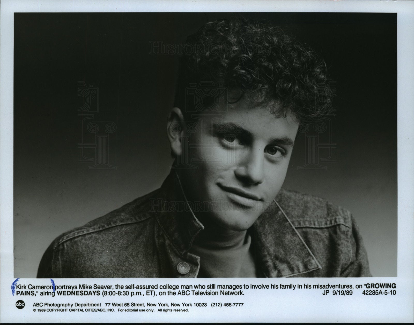 1988 Press Photo Kirk Cameron as Mike Seaver in Growing Pains - mjx00932- Historic Images