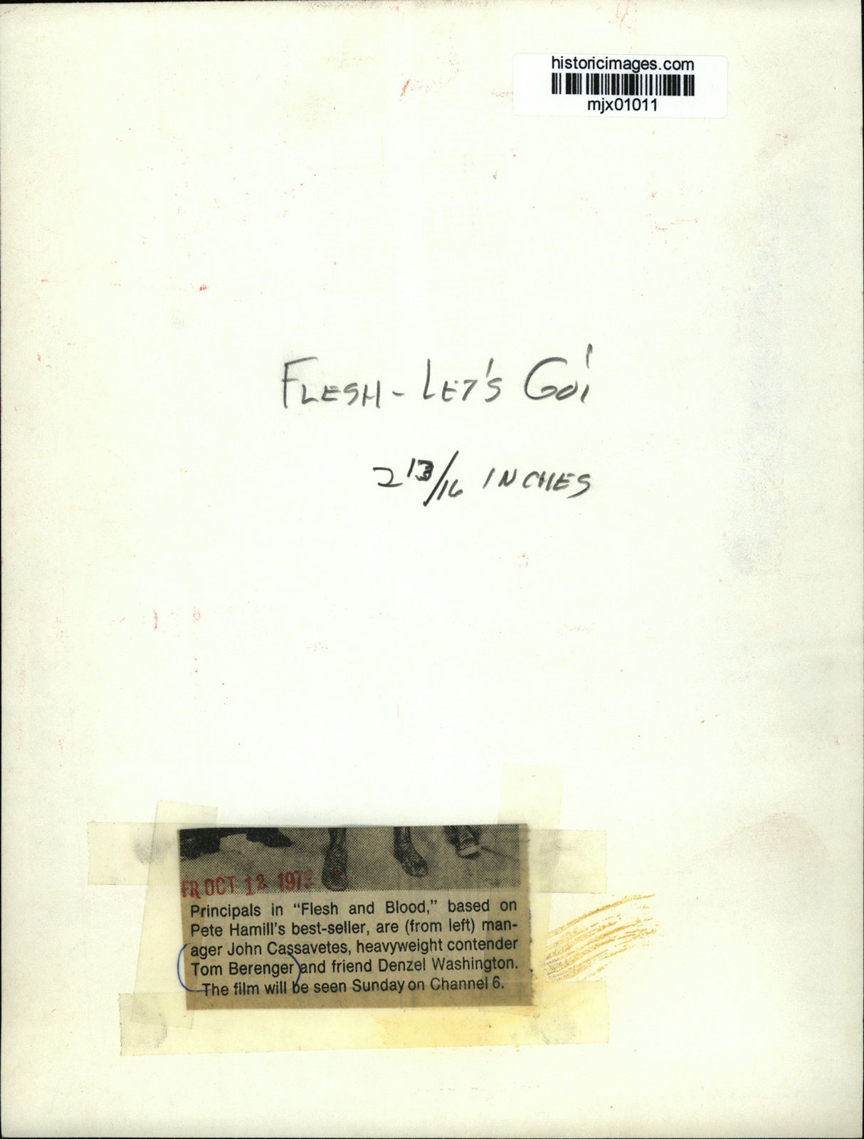 1973 Press Photo Tom Berenger & others star in Flesh and Blood - mjx01011