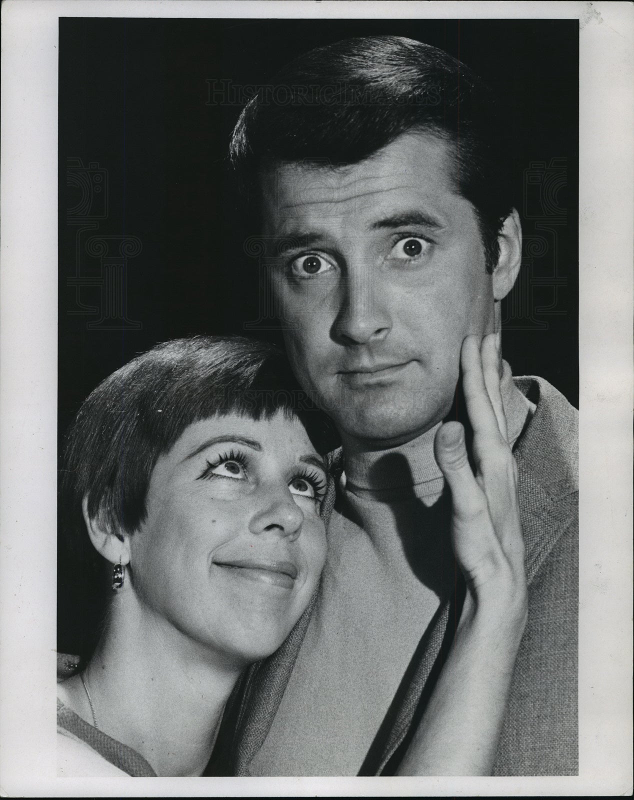 1969 Press Photo Carol Burnett and Lyle Waggoner - mjx01074- Historic Images