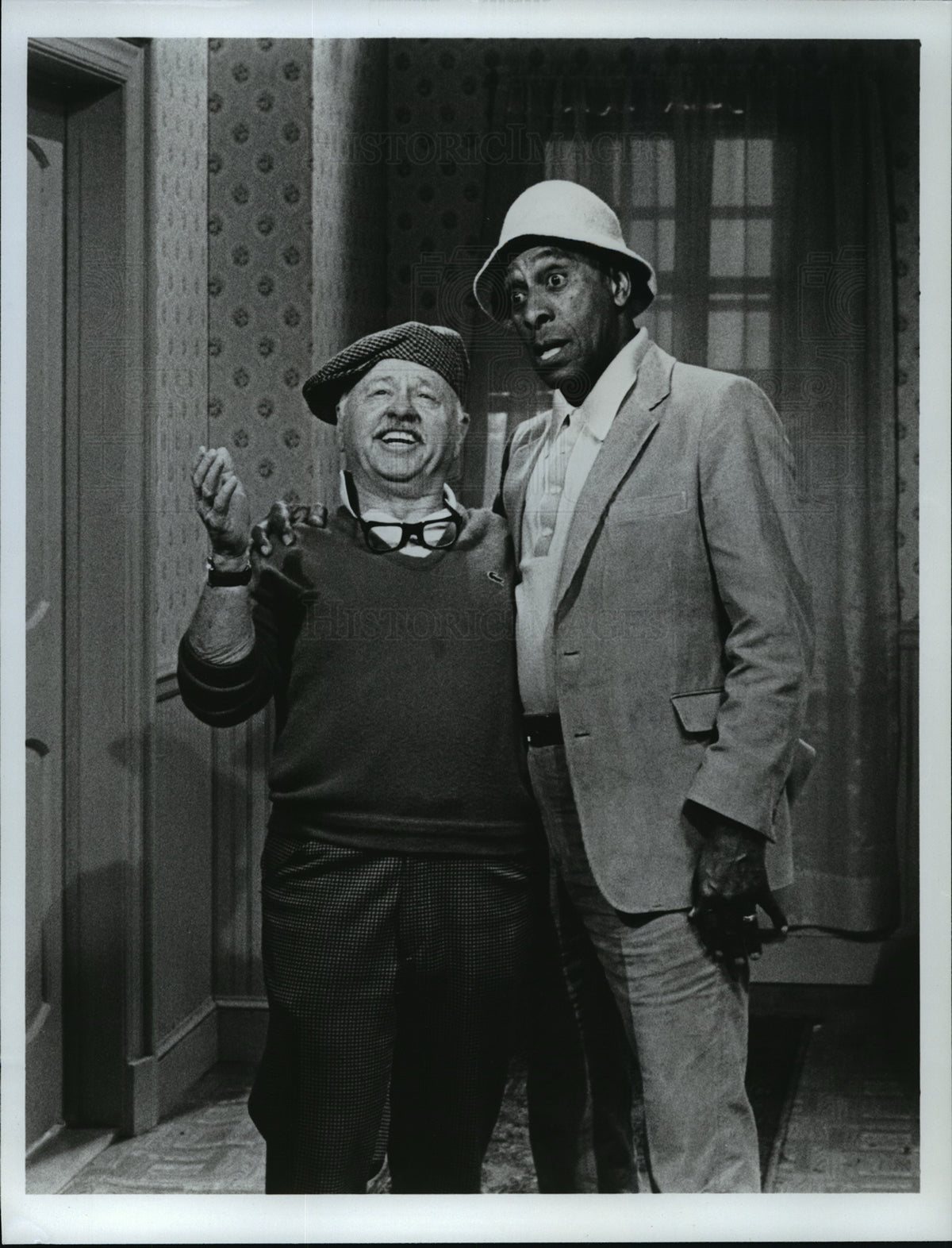 1983 Press Photo Mickey Rooney &amp; Scatman Crothers in scene from One of the Boys