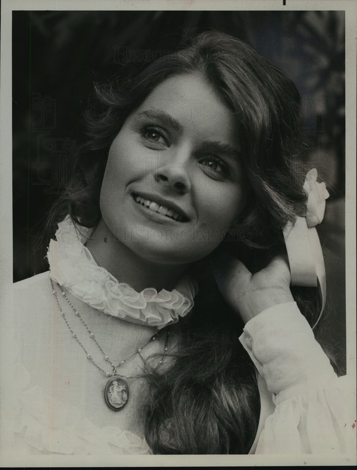 1975 Press Photo Taryn Power acts in NBC&#39;s The Count of Monte Cristo