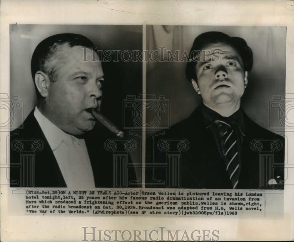 1963 Press Photo Actor Orson Welles - mjx02330- Historic Images