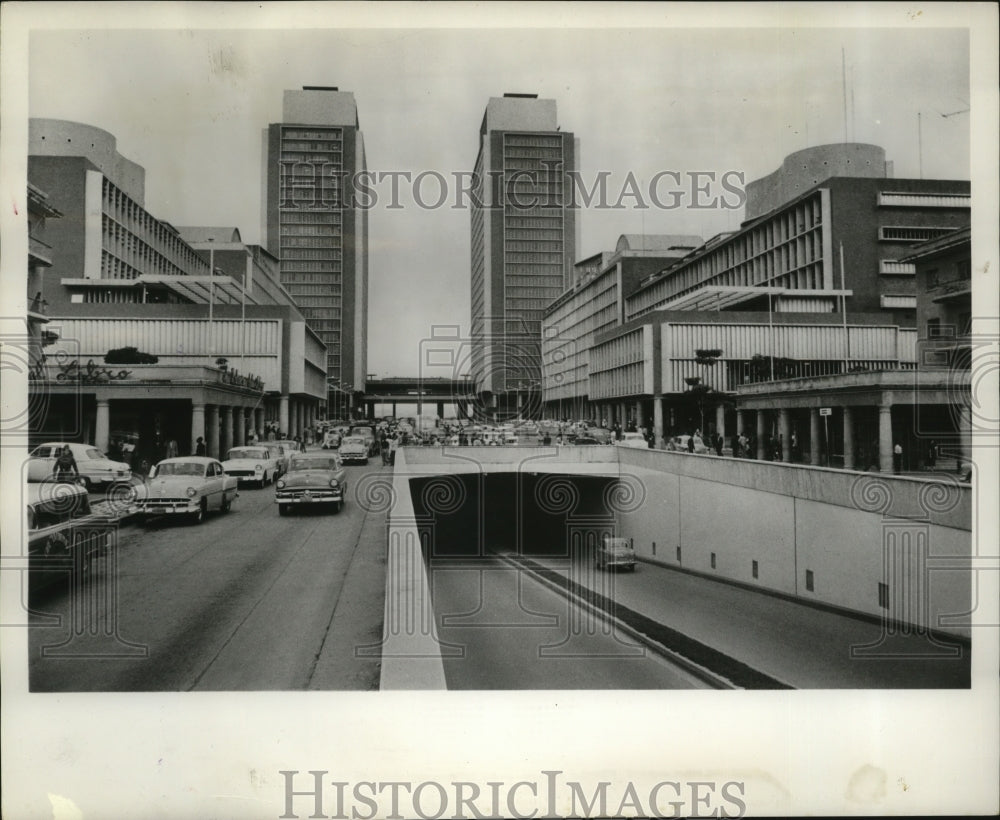 1958 Press Photo Centro Simon Bolivar in Venezuela- Historic Images