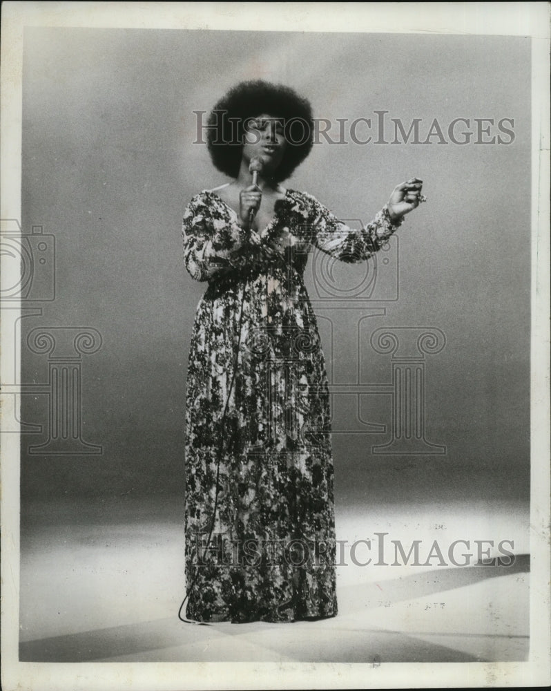 1971 Press Photo Roberta Flack, Singer - mjx03591