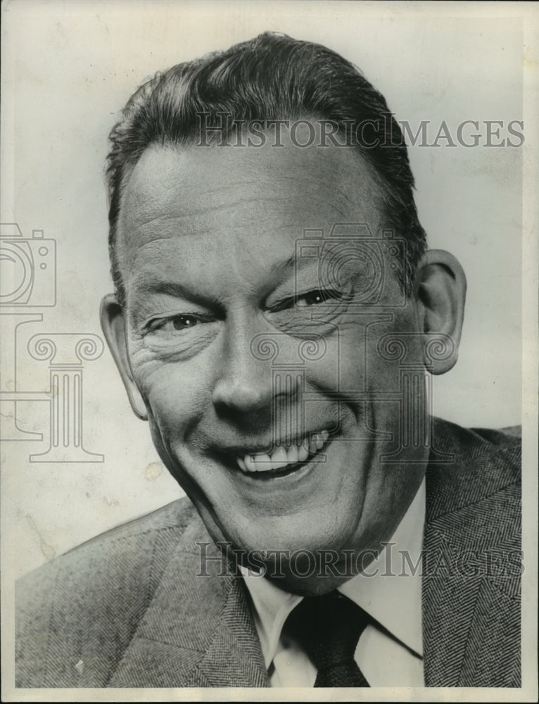 1955 Press Photo Fred Allen, &quot;Colgate Comedy Hour,&quot; Comedian. - mjx05640