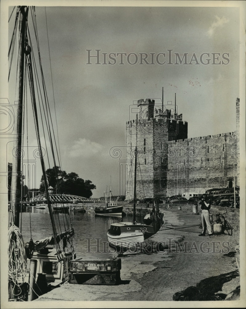 1969 Press Photo Caernarvon Castle, where new Prince of Wales will be designated