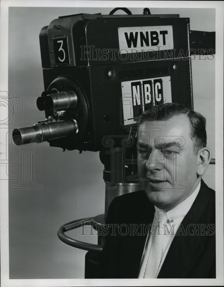 1955 Press Photo Journalist Walter Kiernan - mjx06701- Historic Images