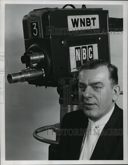 1955 Press Photo Journalist Walter Kiernan - mjx06701- Historic Images