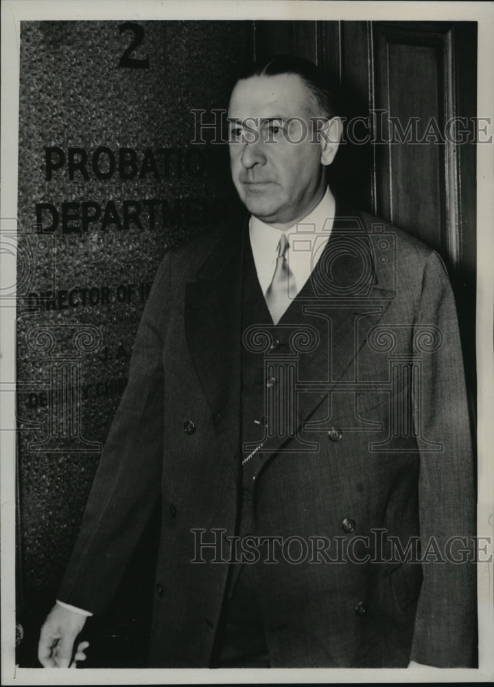 1938 Press Photo Richard Whitney pleads guilty in fund theft in Criminal Courts- Historic Images