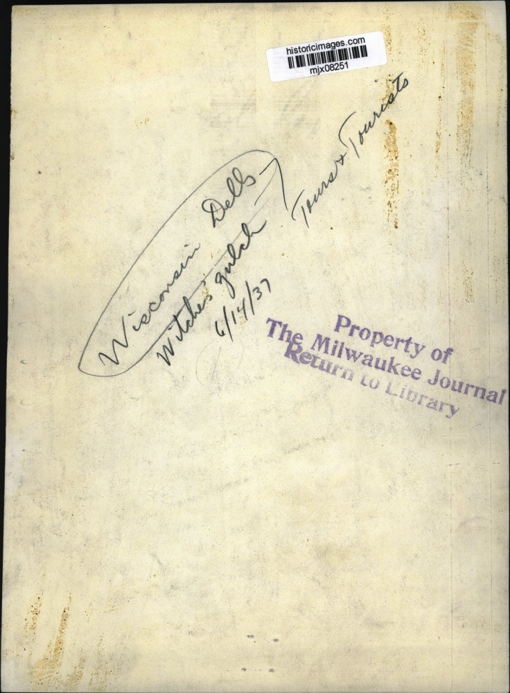 1937 Press Photo Wisconsin Dells, witches' gulch - mjx08251