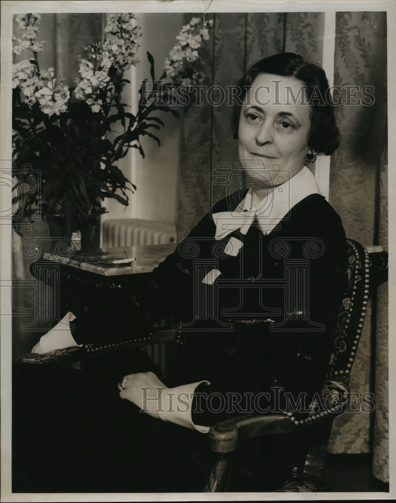 1935 Press Photo Mrs. Francis B. McMahon - mjx08318- Historic Images