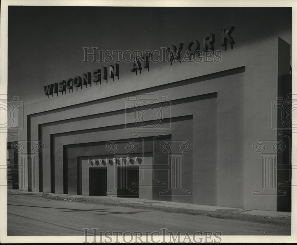 1950 Press Photo Wisconsin At Work Building at the Wisconsin State Fair