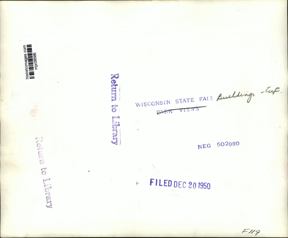 1950 Press Photo Wisconsin At Work Building at the Wisconsin State Fair