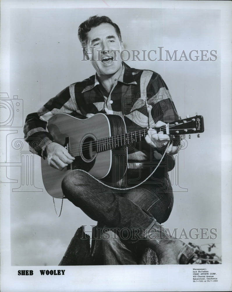 1976 Press Photo Sheb Wooley, singer, U.S. - mjx08699