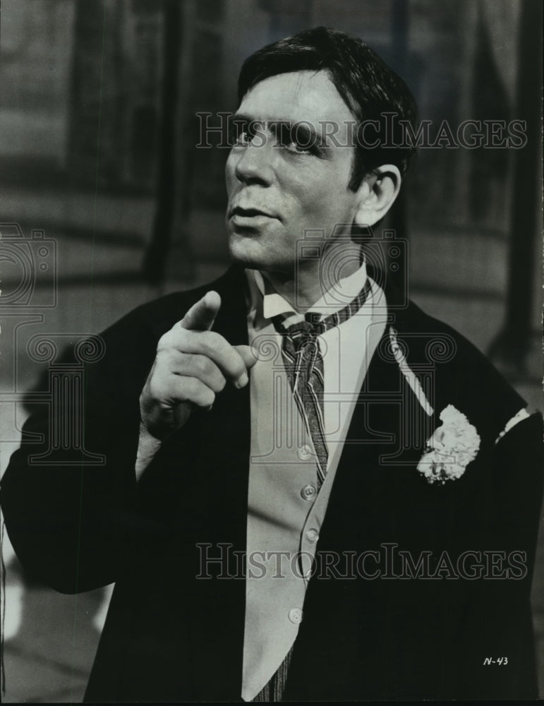 1969 Press Photo Norman Wisdom as C. Williams in The Night They Raided Minsky&#39;s- Historic Images