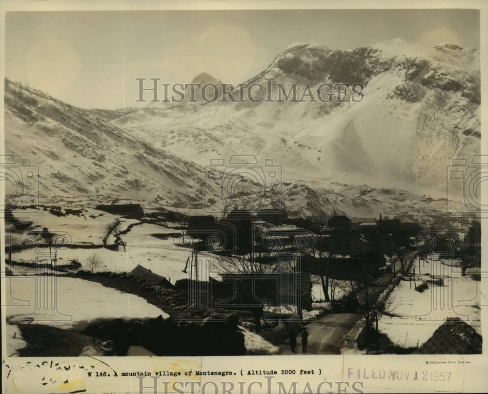 Press Photo Mountain Village of Montenegro. Altitude 5000 feet - mjx09748