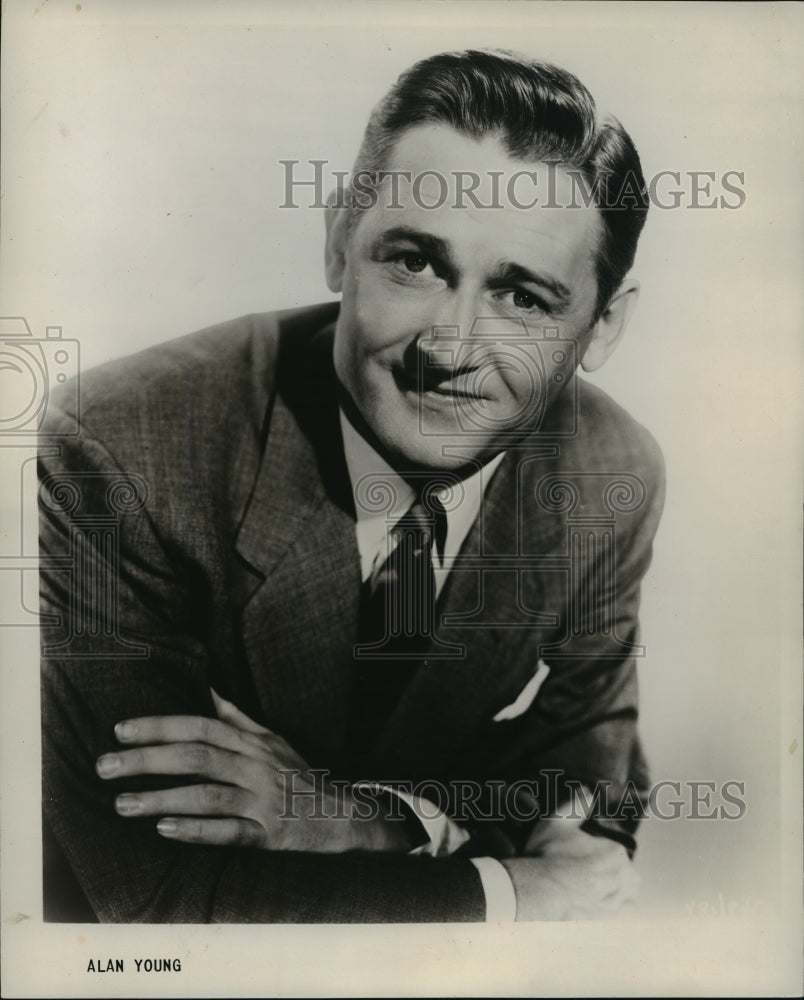 1956 Press Photo Actor Alan Young - mjx10217- Historic Images