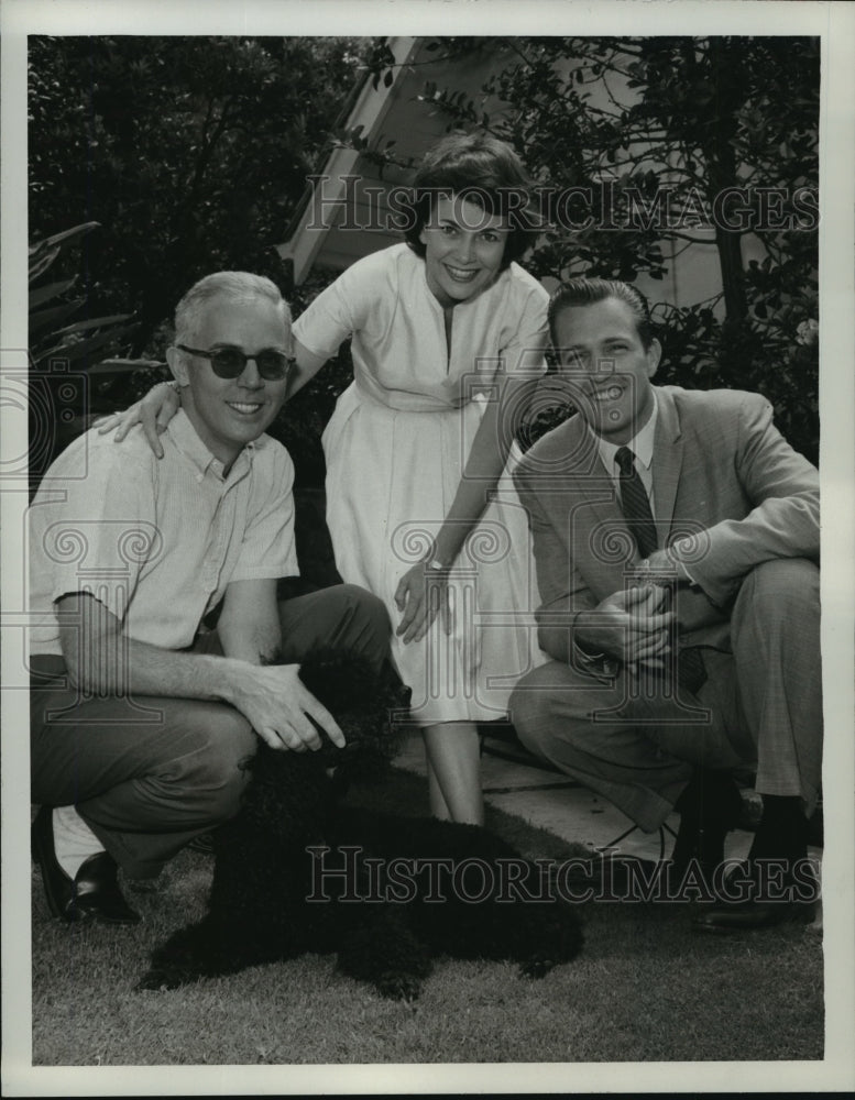 1962 Press Photo Teresa Wright with Robert Anderson and Jack Linkletter