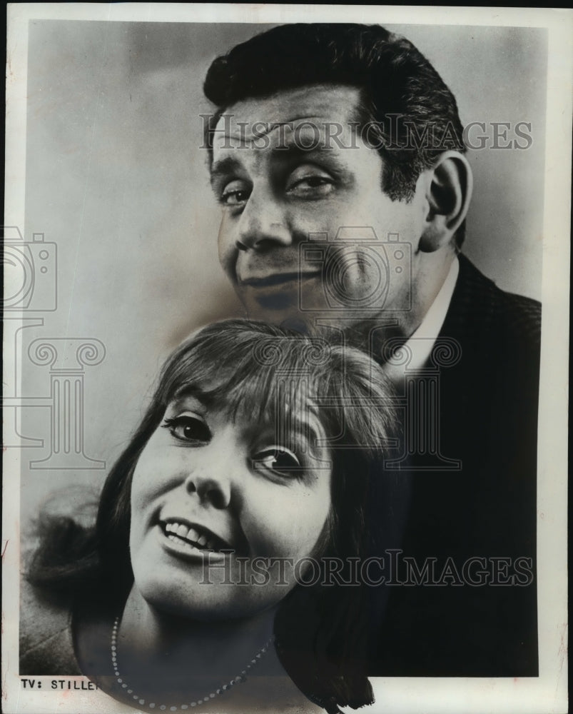 1966 Press Photo Anne Meara and Jerry Stiller, actors - mjx12330- Historic Images