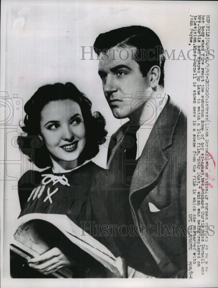 1965 Press Photo Actress Linda Darnell killed from burns sustained from fire