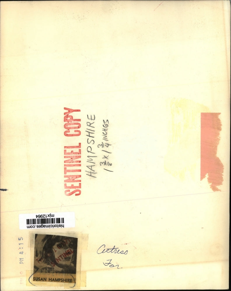 1971 Press Photo Susan Hampshire, Actress, - mjx12964