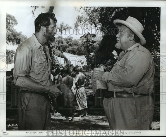 1962 Press Photo Rock Hudson, cast in "The Spiral Road," at the Riverside.- Historic Images
