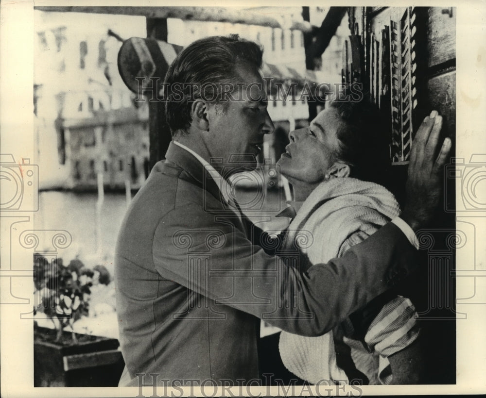 1974 Press Photo Katharine Hepburn, as an American schoolteacher in &quot;Summertime&quot;
