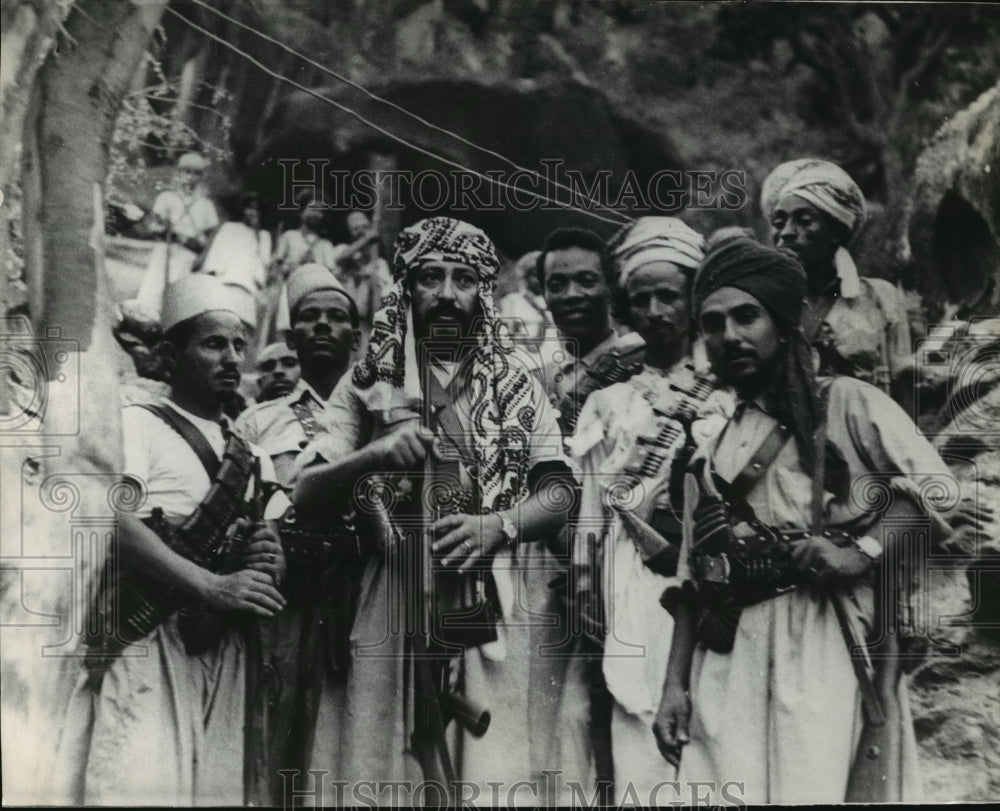 1965 Press Photo Imam Mohammed El Badr and Prince Mohammed Ibn-Ibrahim