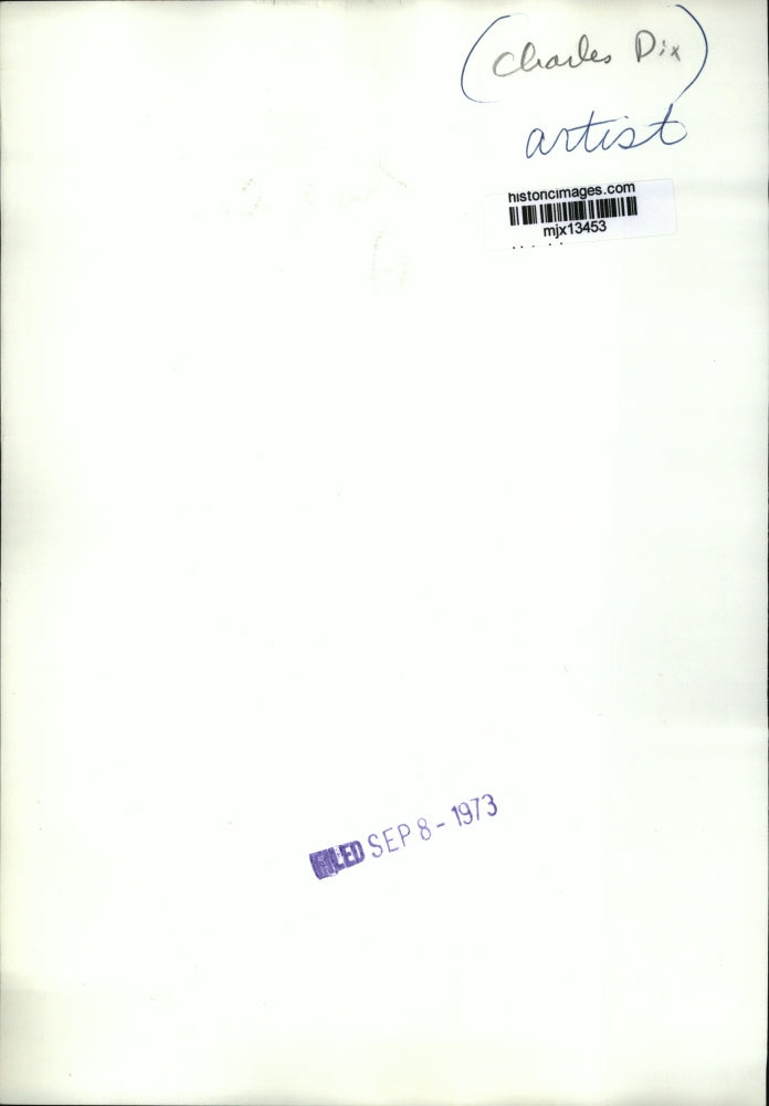 1973 Press Photo Charles Dix, Artist - mjx13453