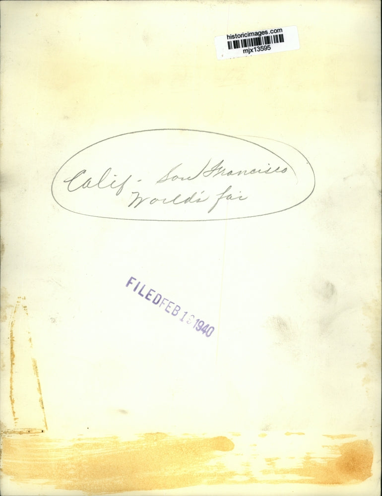 1940 Press Photo San Francisco World's Fair, California. - mjx13595