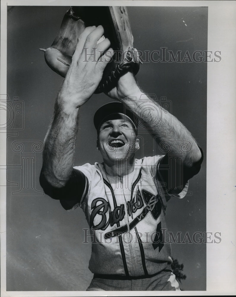 1961 Press Photo Frank Bolling Milwaukee Braves - mjx13670
