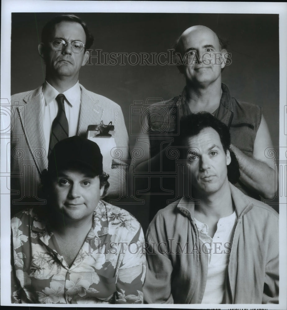 1989 Press Photo Michael Keaton & others as eccentric residents of N.J. hospital- Historic Images