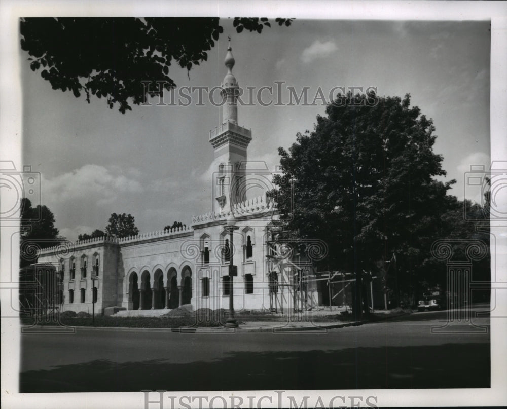 1953 Press Photo Mosque and Educational Center Nearly Complete in Washington DC