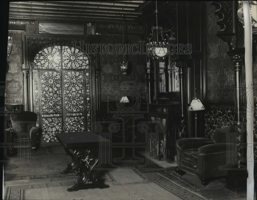 1927 Press Photo Ladies Parlor at the Wisconsin Club - mjx16989- Historic Images