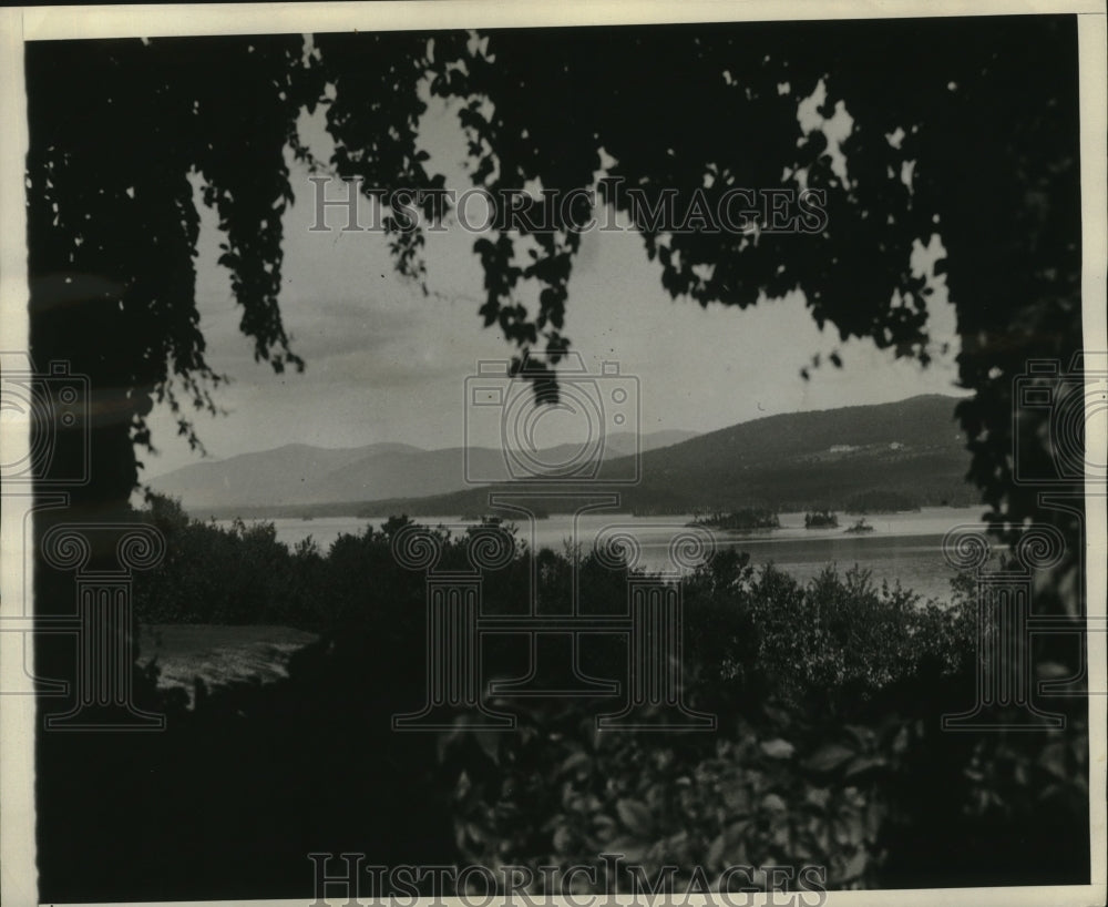 1929 Press Photo View from Moosehead Lake, Maine
