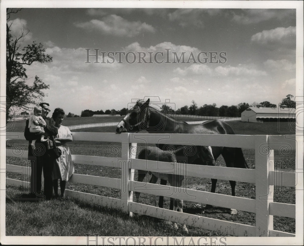 1968 Press Photo Kentucky horse farm near Lexington, horse racing capital- Historic Images