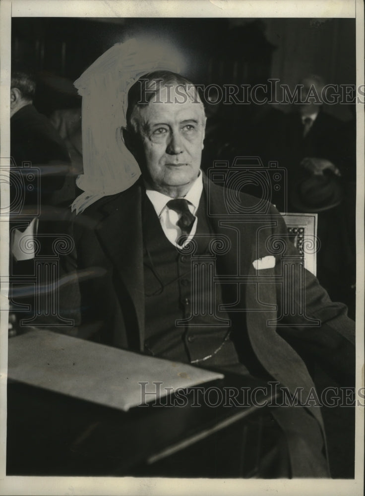 1931 Press Photo Ex-Postmaster Gen. Harry New defends action in postal leases