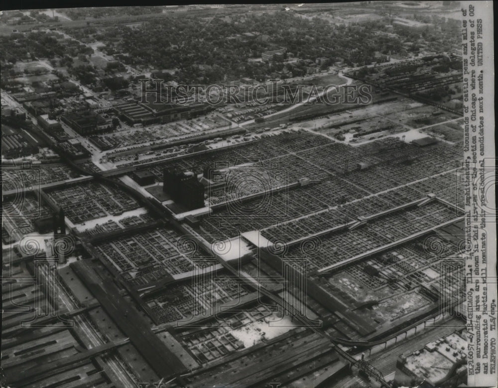 1952 Press Photo Chicago, Ill., where GOP and Dems will choose their candidates