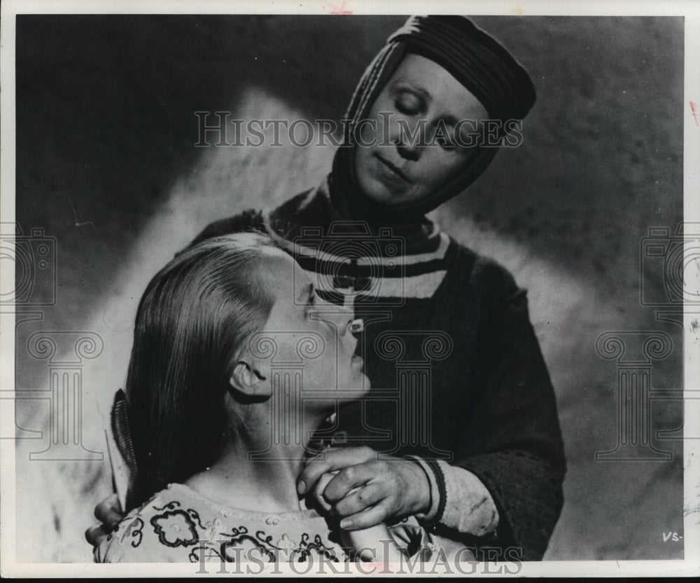 1975 Press Photo Birgitta Petersson and Birgitta Valberg in The Virgin Spring.