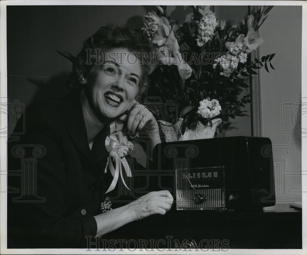 1955 Press Photo Fran Allison, radio and television actress. - mjx19855- Historic Images